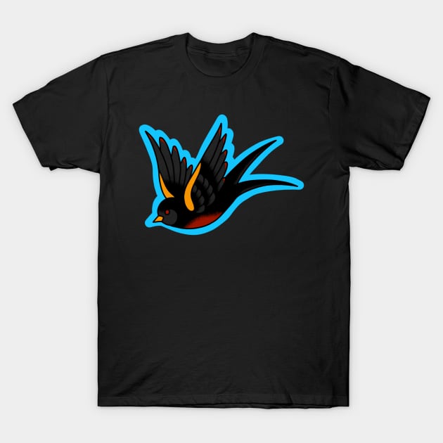 Swallow T-Shirt by InkedEagle